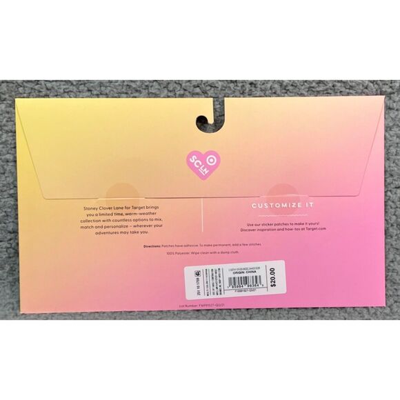 Stoney Clover Lane x Target GLAM Sticker Patches Letters Varsity Pastel Set NEW - Picture 5 of 8